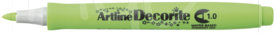 Pennarello Decorite, Marcatore a Punta Media, Tratto mm 1, Vari Colori e Confezioni, verde chiaro