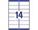 Etichette Bianche in Carta Riciclata, Disponibili in Diversi Formati, mm 99,1x38,1