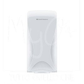Dispenser Carta Igienica Interfogliata, in ABS, Colore Bianco Trasparente, bianco trasparente