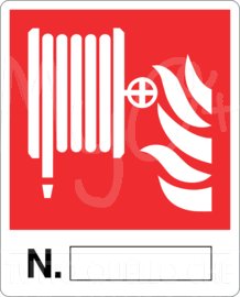 Cartelli in Alluminio per Antincendio, Lancia antincendio N.