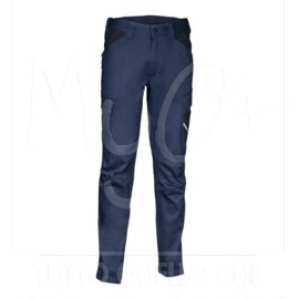 Pantalone da Lavoro in Cotone Vidago, Navy/Nero