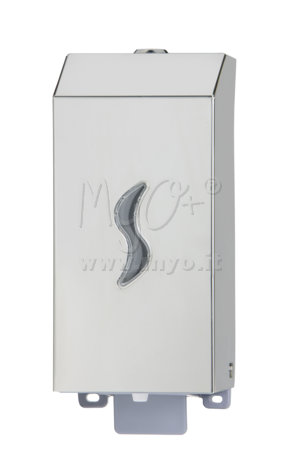 Dispenser per Sapone Liquido, in Acciaio Inox AISI 430 con Finitura Lucida, Materiale Resistente Antivandalo