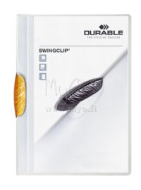 Cartella Swingclip® con Clip sul Dorso Disponibile in Più Colori, arancione