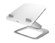 Supporto per laptop Hana, con Alzata a Gas, Sistema Ordinacavi, Disponibile nei Colori Bianco e Nero, bianco