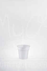 Bicchiere in Polistirene Bianco, Riciclabile nella Plastica