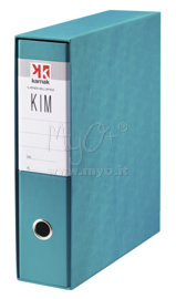 Raccoglitore Kim Commerciale, a Leva a 2 Anelli, Vari Colori, azzurro turchese