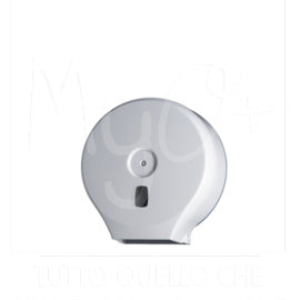 Dispenser di Carta Igienica Mini Jumbo, Bianco e Grigio