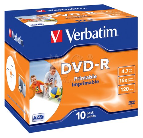 Spindle Dischi DVD-R e DVD+R, Stampabili, 4,7 Gb, 25 Pezzi