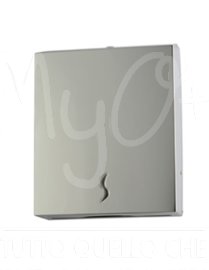 Dispenser per Asciugamani Monouso, per Carta Piegata a "C","Z","M", acciaio inox