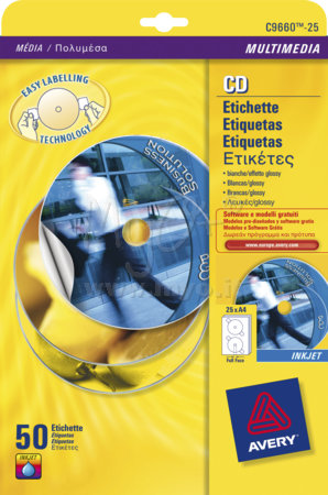 Etichette per CD e DVD per Stampanti Laser