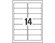 Etichette Bianche in Carta Riciclata, Disponibili in Diversi Formati, mm 99,1x38,1