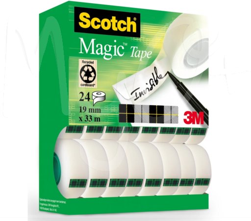 Scotch Magic 810, Nastro Adesivo Invisibile, Trasparente,Vari Formati