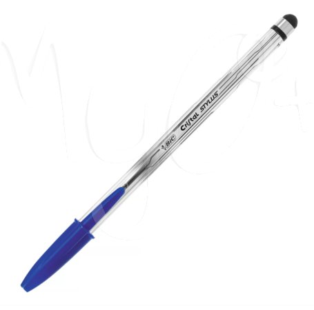 Penna Cristal Stylus 2 in 1, Capacitiva, a Sfera, Punta Media, 0,7 mm