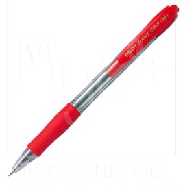 Penna Supergrip, a Sfera, Punta Media/Fine, 0,31/0,27 mm, rosso