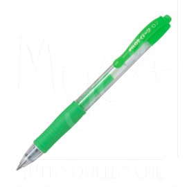 Penna G-2 Neon, Roller Gel, Punta Media, 0,39 mm, verde neon