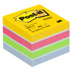 Post-it® Notes Minicubo, 400 Fogli, Vari Colori, ultra color