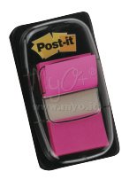 Post-it® Index, 25x43 mm, 50 Pezzi, Vari Colori, fucsia