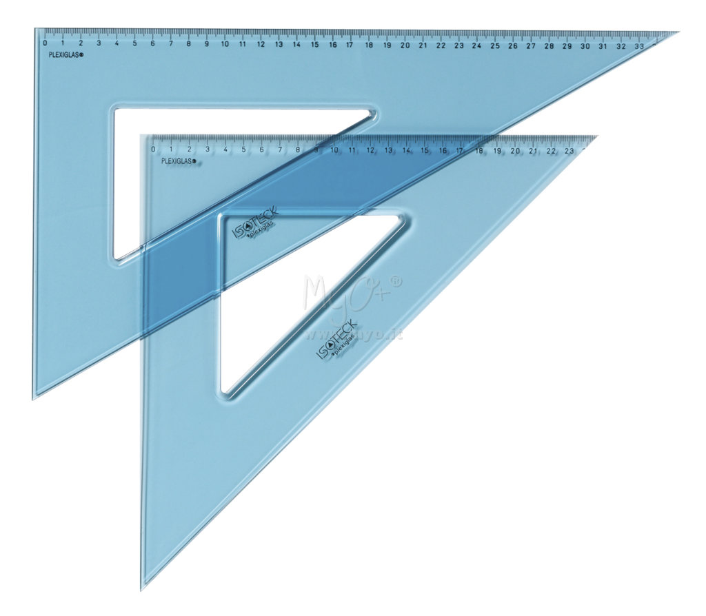 Squadre da Disegno in Plexiglas, Versioni da 45° e 60° acquista in