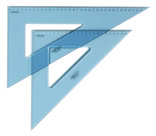 Squadre da Disegno in Plexiglas, Versioni da 45° e 60°, 45°