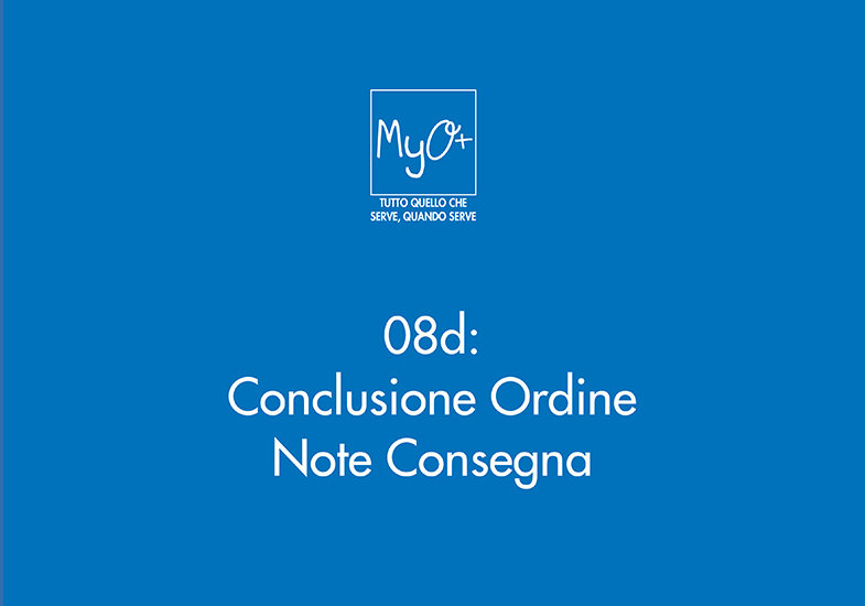 08d - Conclusione Ordine - Note Consegna