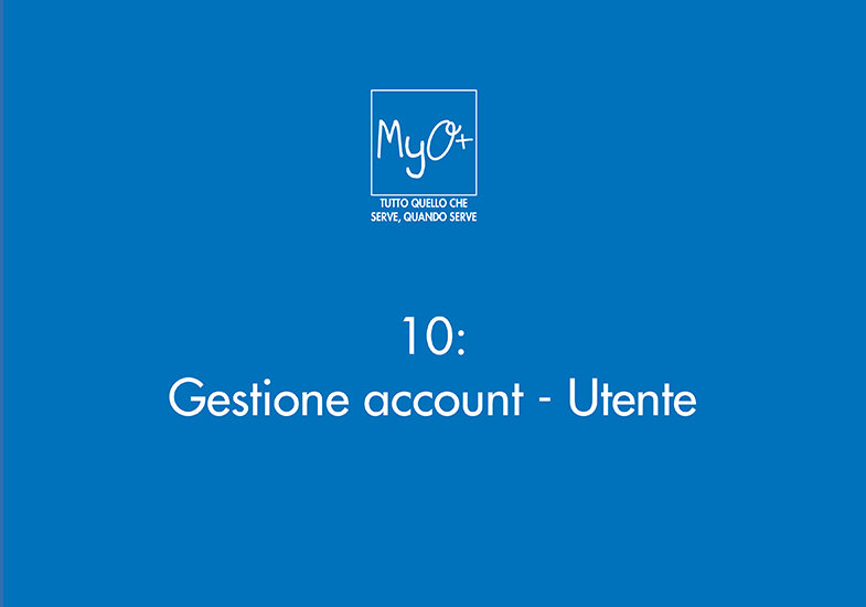 10 - Gestione account - Utente